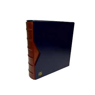 Classic Binder Set, 3-ring, blue/brown, Incl. Slipcase