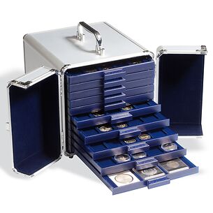 Aluminium coin case CARGO S 10 for 10 coin drawers SMART