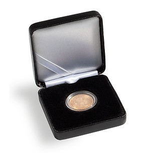 Single coin box NOBILE, up toØ 38 mm, black