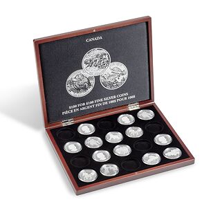 Presentation Case $100 for $100 Fine Silver Coins Canada