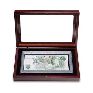 VOLTERRA Single Banknote Case with Glass Lid, including Banknote Capsule