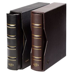 Classic Leather NUMIS Ring Binders with Slipcase