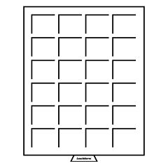 42x42 mm 24 compartments