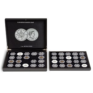 Extra tray for presentation case 20 Maple Leaf silver coins
