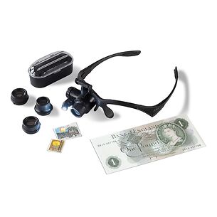 LED magnifying glasses MONOKEL with 10x up to 25x magnification
