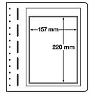 LIGHTHOUSE LB-Blank sheets, 1-way division, for German First Day of Issue Cards