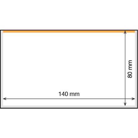 Banknotes sleeves, BASIC 140 “Euro Souvenir” notes, 140 x 80 mm, pack ...