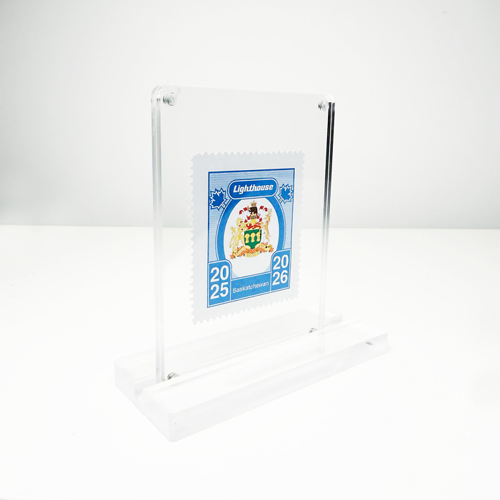Limited Edition Non-Circulation Collectors Stamp SK in Spectator card display stand