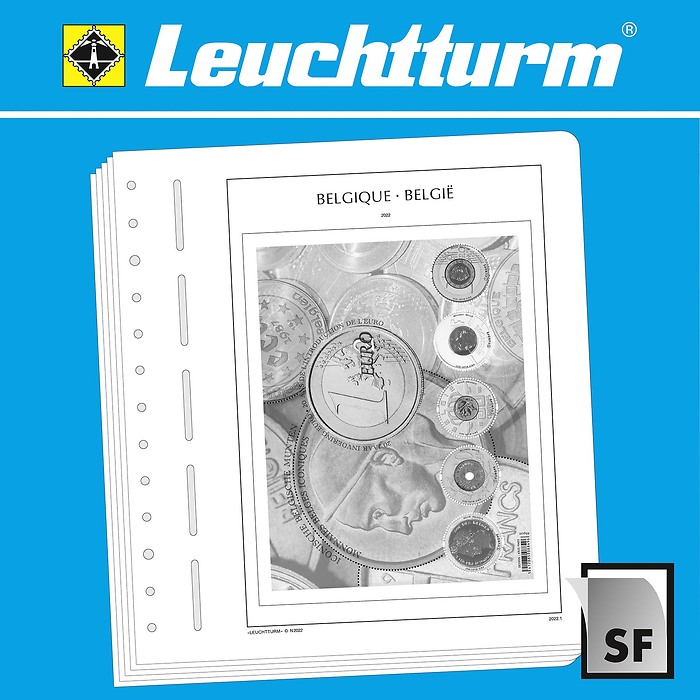 Lighthouse supplement with stamp mounts Belgium 2025