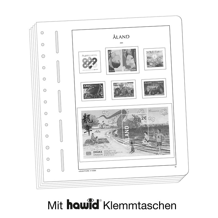 Lighthouse supplement with stamp mounts Aland 2025