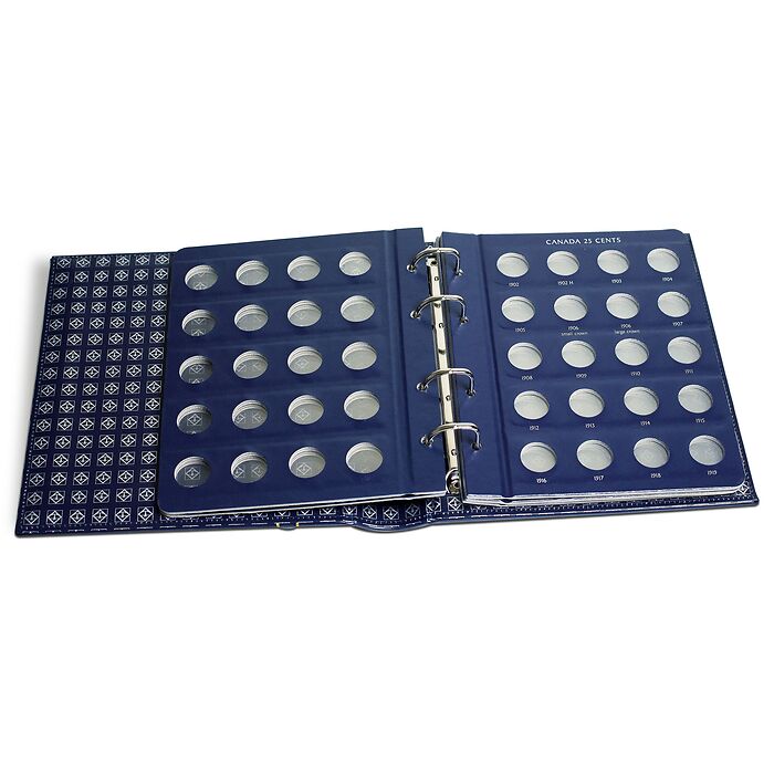 VISTA Canada Album 25 Cents (without dates), incl. slipcase, 7  blank pages