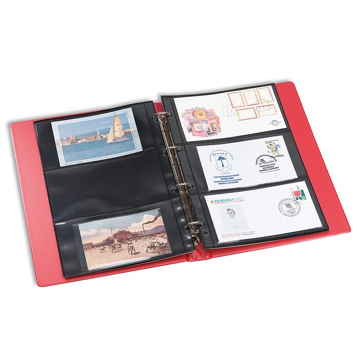 SELECT-4-Ring-Binder+ slipcase 12 S3 pockets, green