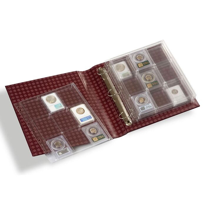 GRANDE Classic Binder Set, 3 D-ring, red, Incl. Slipcase