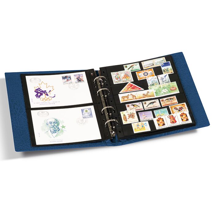 OPTIMA Ringbinder-Set. blue