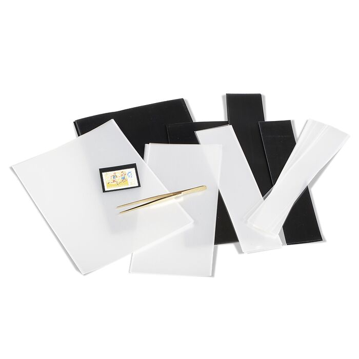 SF assortment, 210 strips of varying heights, black backing film