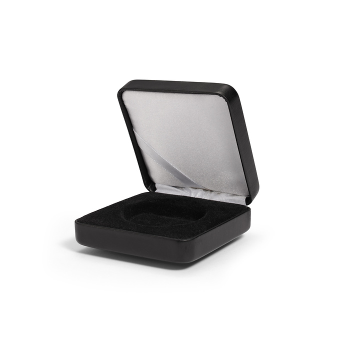 Single coin box NOBILE, up toØ 40 mm, black