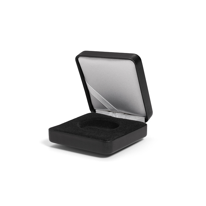 Single coin box NOBILE, up toØ 36 mm, black