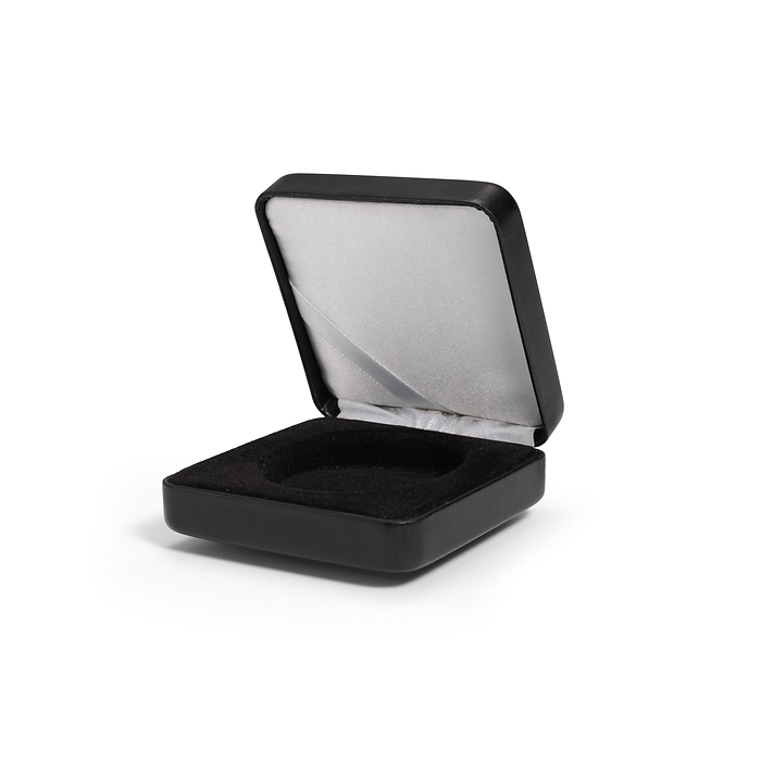 Single coin box NOBILE, up toØ 46 mm, black