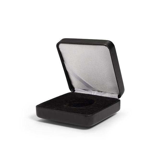 Single coin box NOBILE, up toØ 28 mm, black