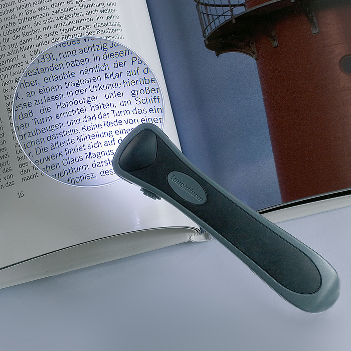 LED magnifier CHOPARZ Light, 2.5x magnification, Ø 75 mm