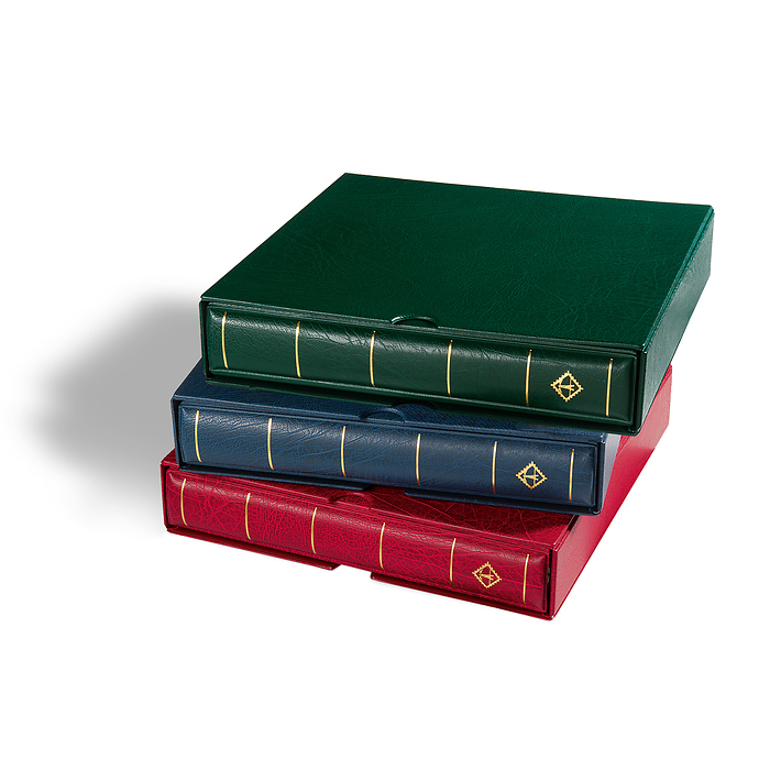 LIGHTHOUSE Springback Binder LUXUS DL, incl. slipcase, blue at ...