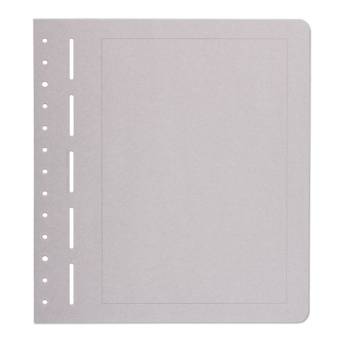 LH Blank Album Pages, grey cardboard, grey borderline