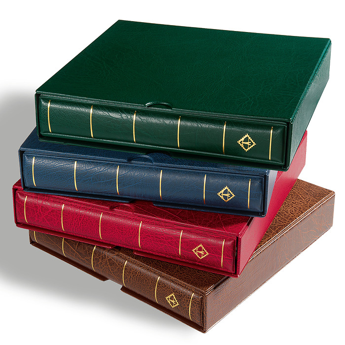 LIGHTHOUSE Springback Binder LUXUS DL, incl. slipcase, brown