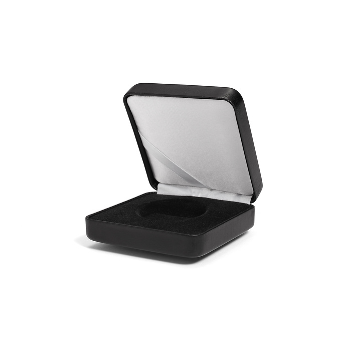 Single coin box NOBILE, up toØ 34 mm, black