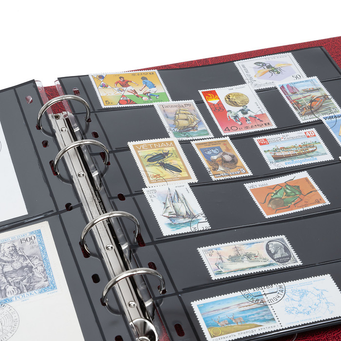 OPTIMA Ringbinder-Set. red