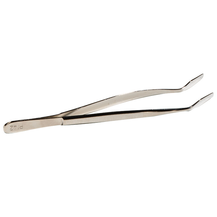 Stamp Tweezers 62 Deluxe,  Bent Spade, 15cm