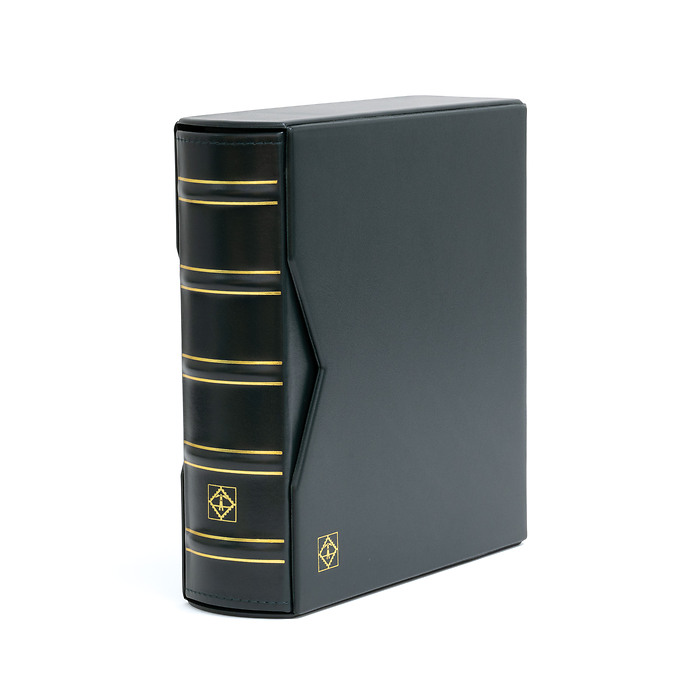 Album for 200 FDCs or letters in C6 format , incl. slipcase, green