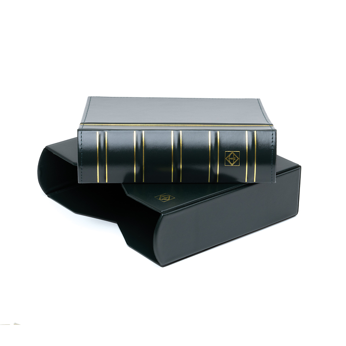 Album for 200 FDCs or letters in C6 format , incl. slipcase, green