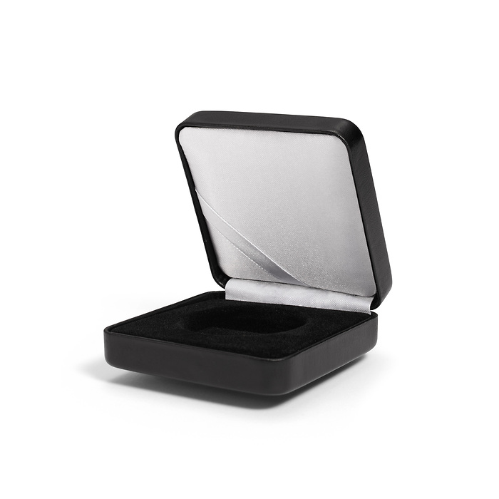 Single coin box NOBILE, up toØ 38 mm, black
