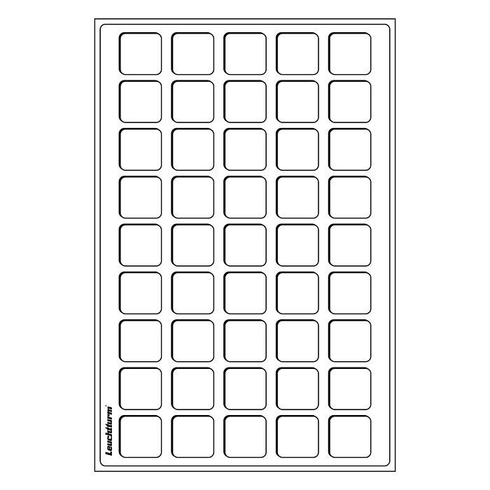 coin trays L for 45 coins up to 31 mm Ø, blue