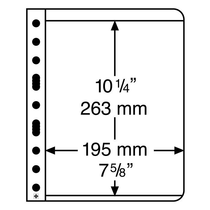 plastic pockets VARIO 1C, 1-way division, clear film