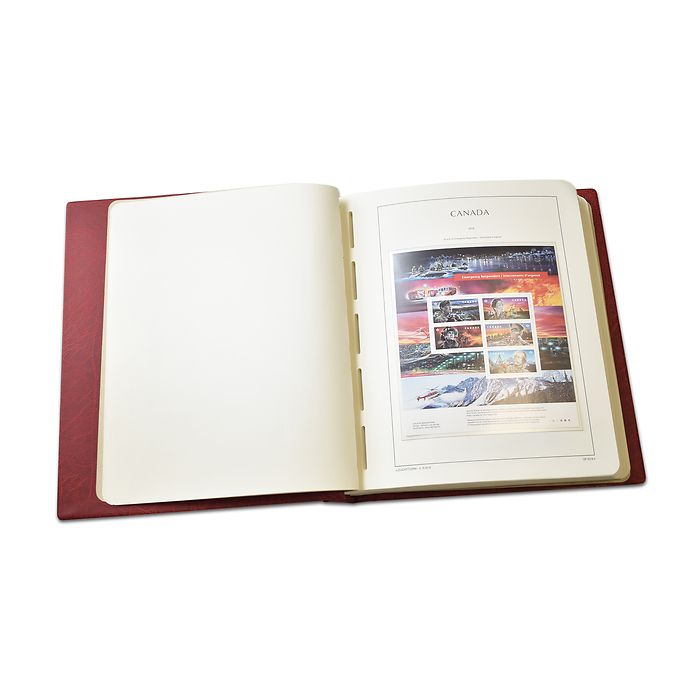 Lighthouse preprinted Stamp Album CANADA, Vol.2 (1986-1999), red