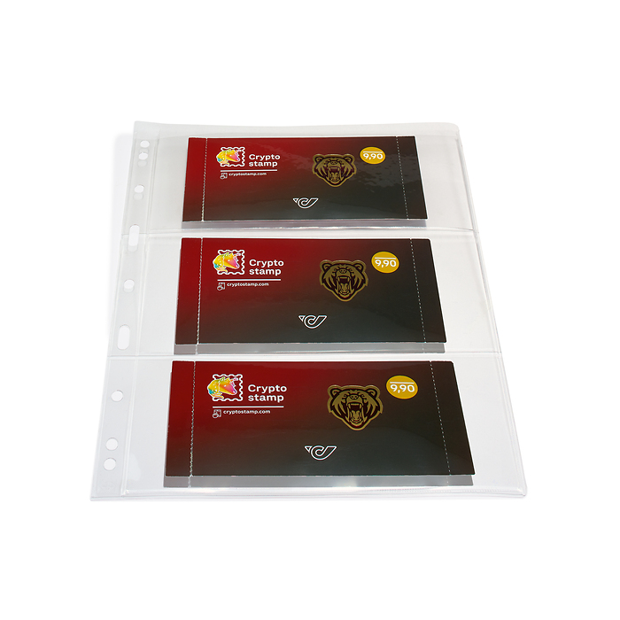 plastic pockets VARIO 3C, 3-way division, clear film