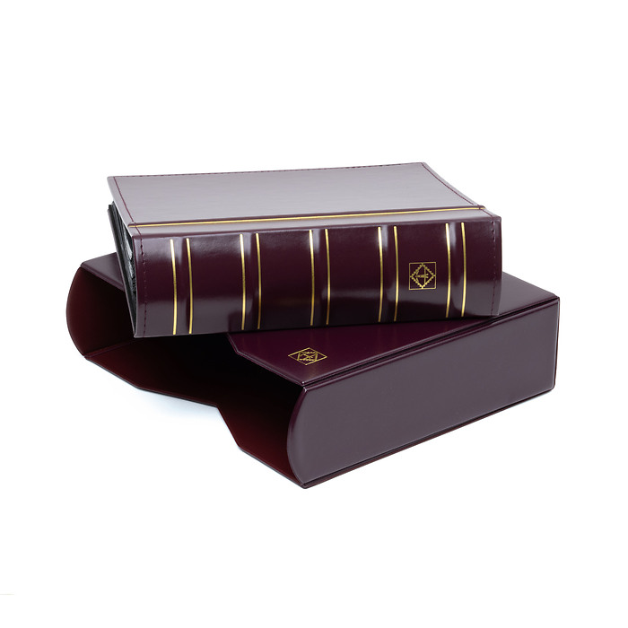 Album for 200 FDCs or letters in C6 format, incl. Slipcase, red