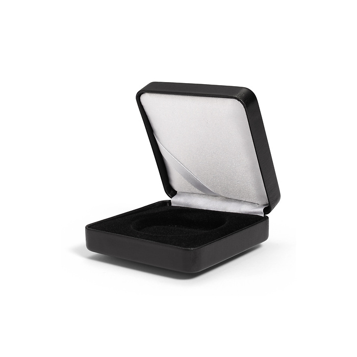 Single coin box NOBILE, up toØ 44 mm, black