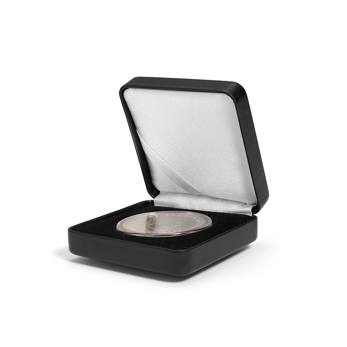 Single coin box NOBILE, up toØ 44 mm, black