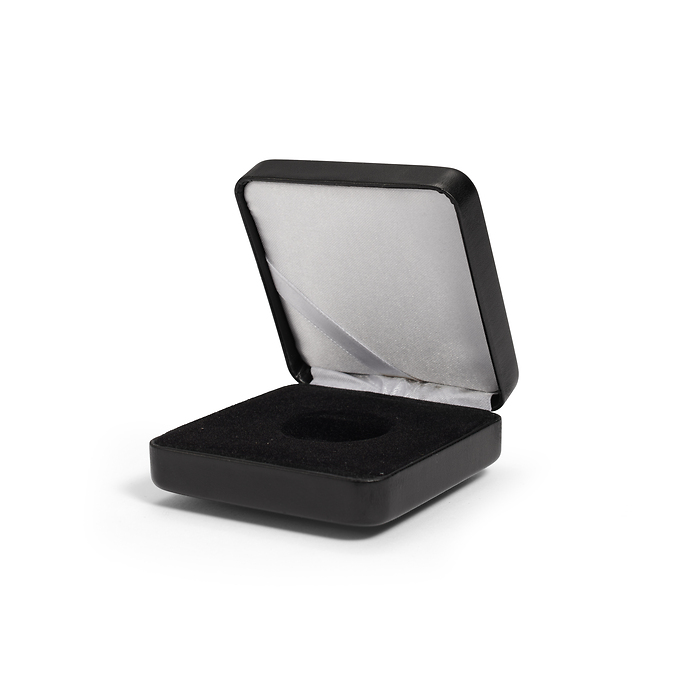 Single coin box NOBILE, up toØ 26 mm, black