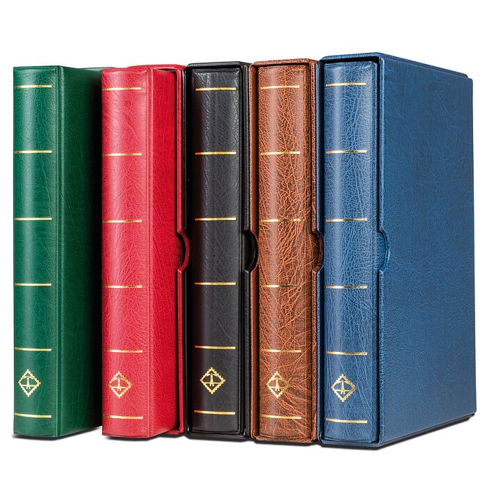 VARIO F 3-Ringbinder-Set, green, with slipcase