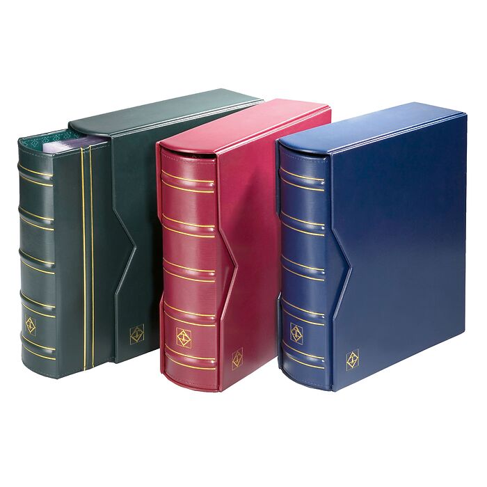 Ringbinder OPTIMA, classic design GIGANT, incl. slipcase, blue