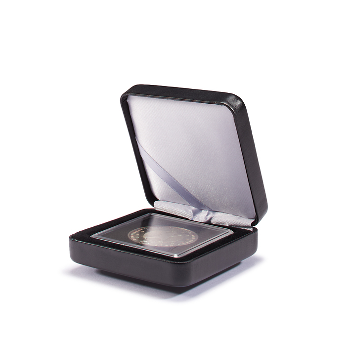 Single coin box NOBILE, for 1QUADRUM, 50x50 mm, black