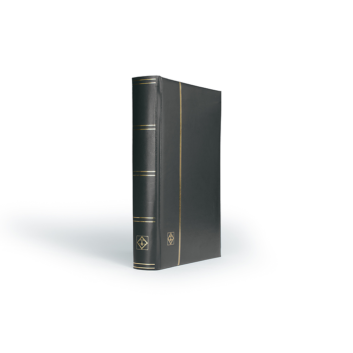 A4 Stock Book COMFORT, 64 white pages, padded cover, black