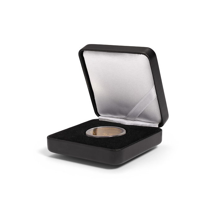 Single coin box NOBILE, up toØ 30 mm, black