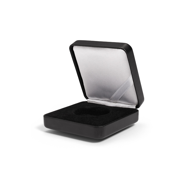 Single coin box NOBILE, up toØ 30 mm, black