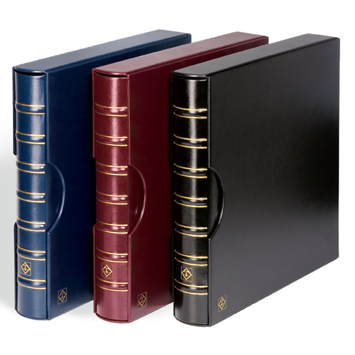 Ringbinder MAXIMUM, in classic design incl. slipcase, blue