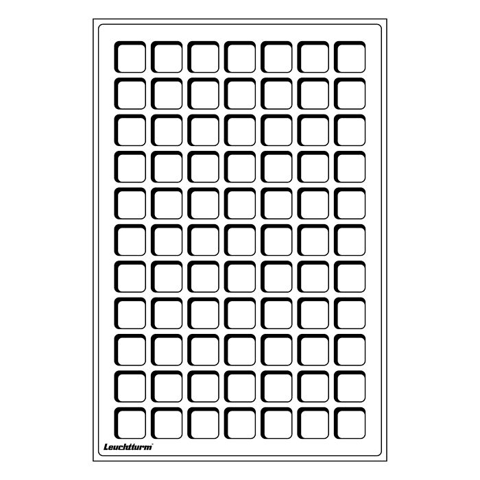 coin trays L for 77 coins up to 22 mm Ø, blue