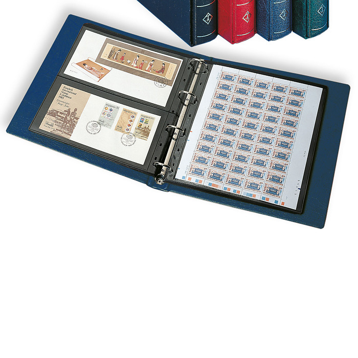 ROYAL Ringbinder-Set. blue